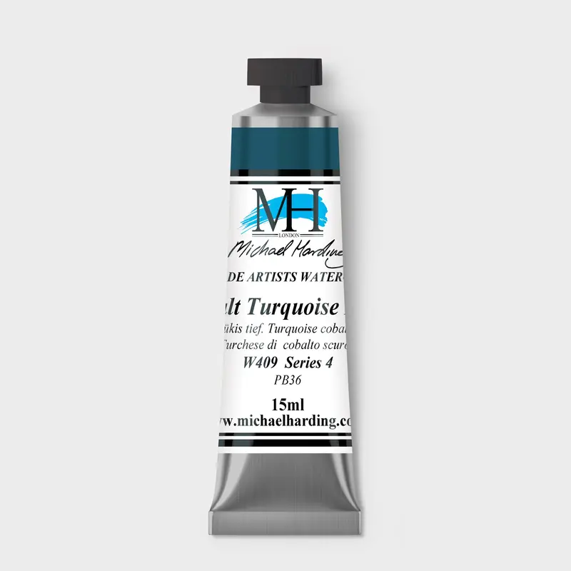 Michael Harding Artist Watercolour 15ml W409 Cobalt Turquoise Deep S4