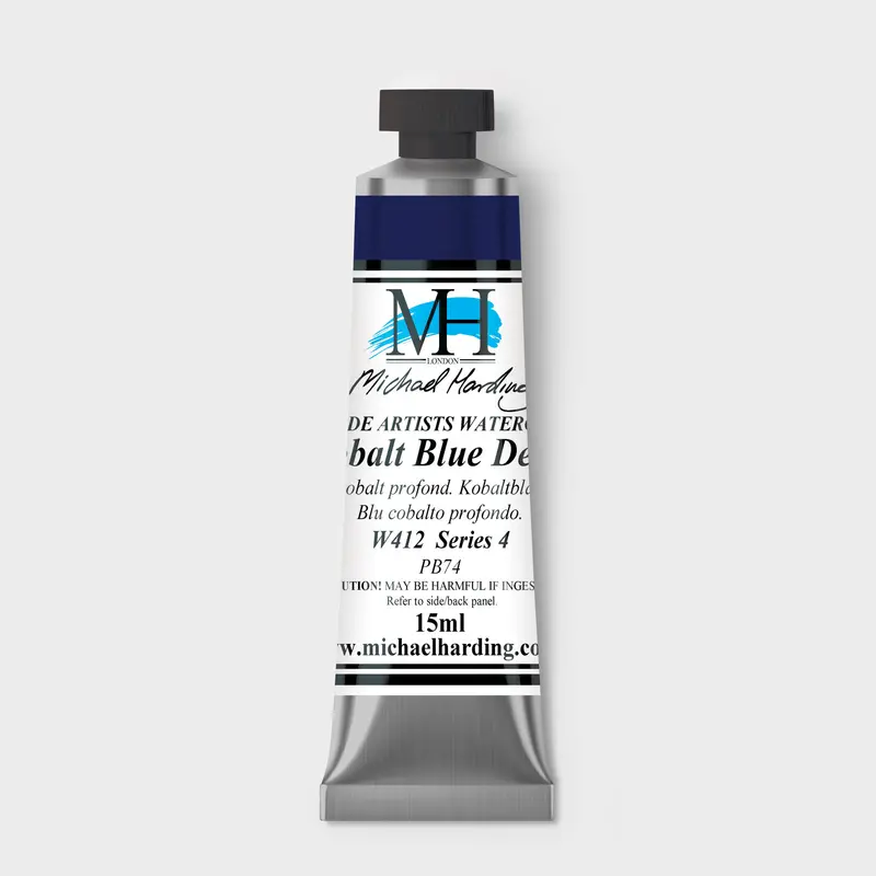 Michael Harding Artist Watercolour 15ml W412 Cobalt Blue Deep S4
