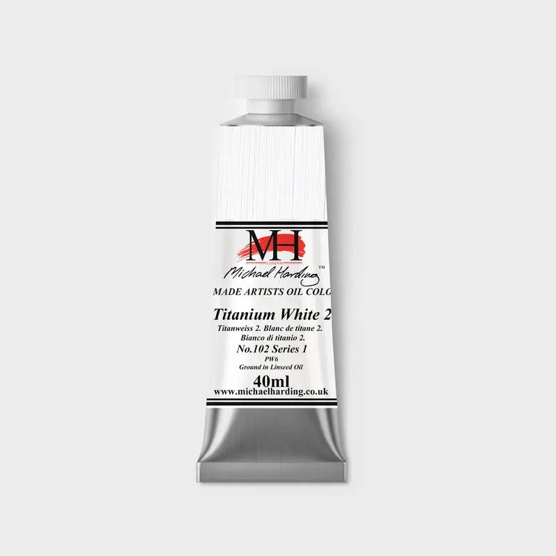 Michael Harding Oil paint 40ml 102 Titanium WhIte No 2 (Lin) S1