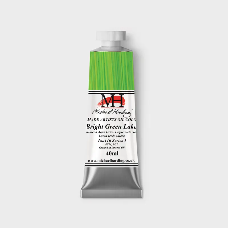 Michael Harding Oil paint 40ml 116 Bright Green Lake S1
