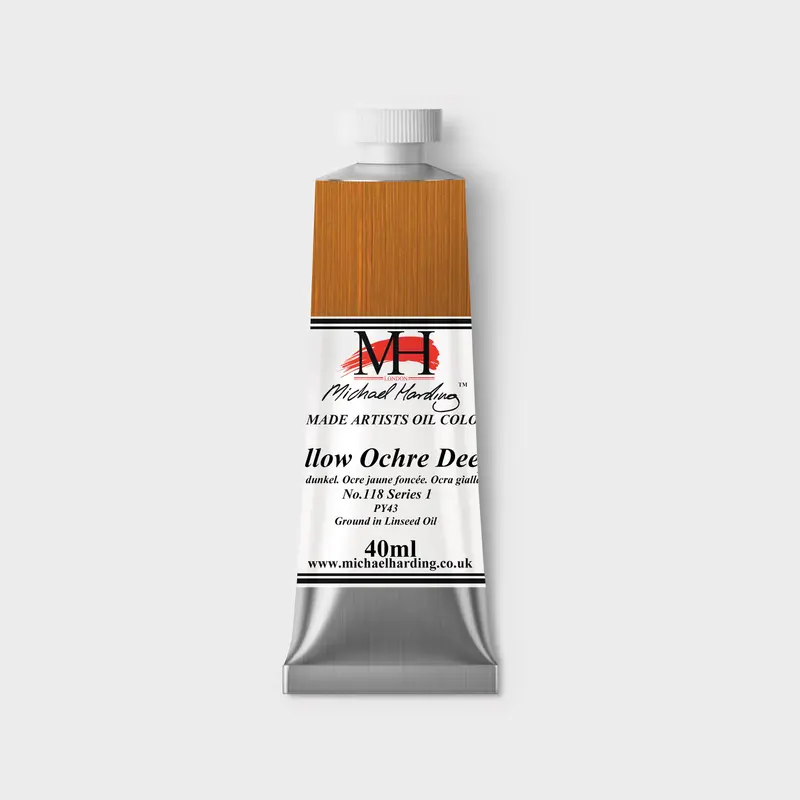 Michael Harding Oil paint 40ml 118 Yellow Ochre Deep S1