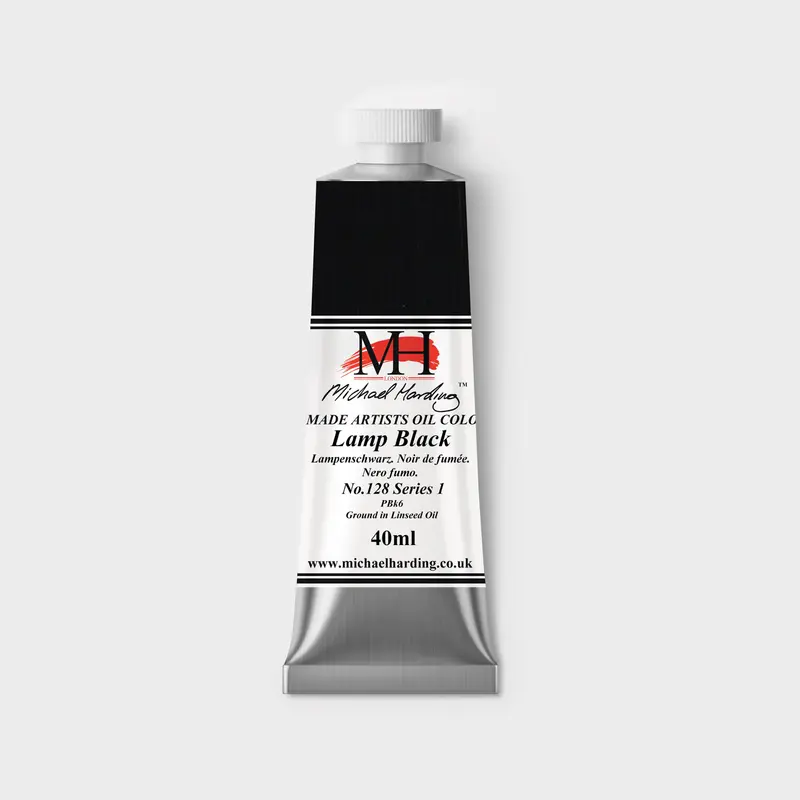 Michael Harding Oil paint 40ml 128 Lamp Black S1