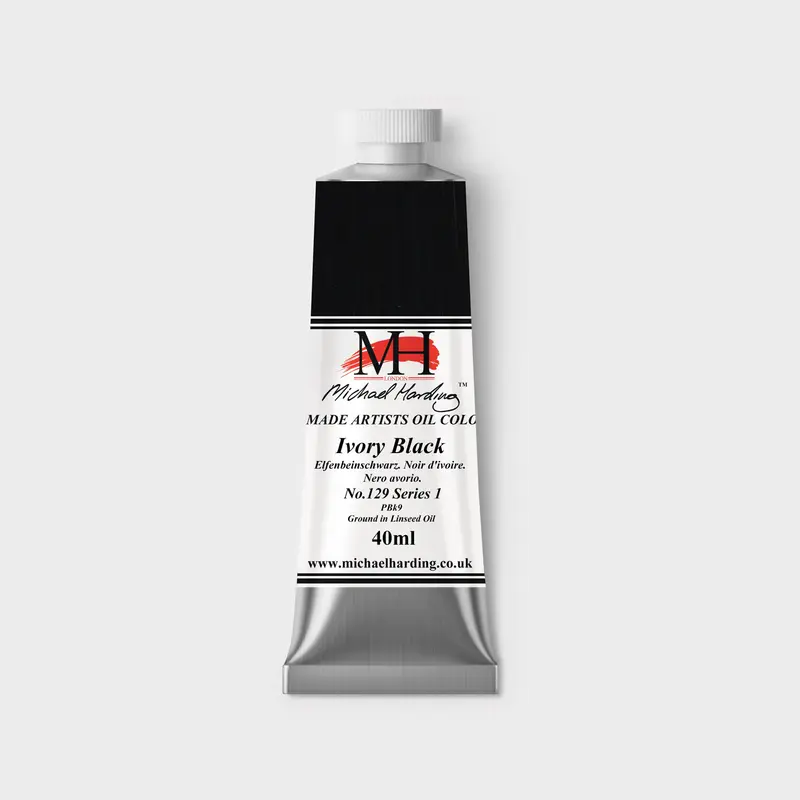 Michael Harding Oil paint 40ml 129 Ivory Black S1