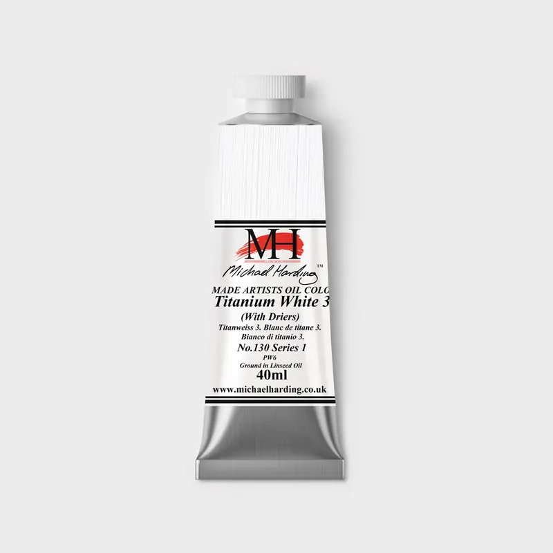 Michael Harding Oil paint 40ml 130 Titanium White No.3 (Lin) S1