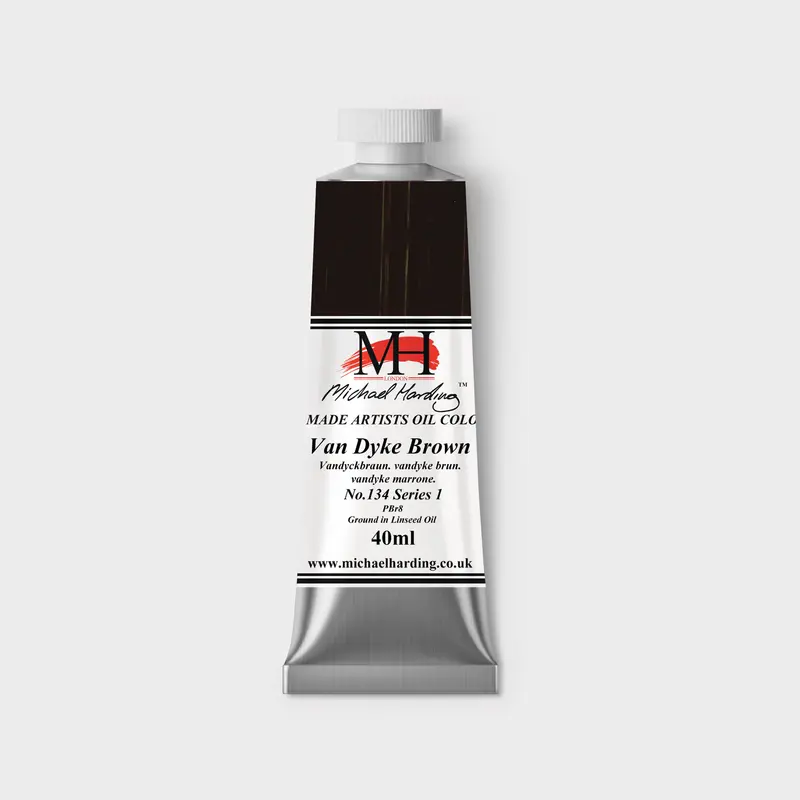 Michael Harding Oil paint 40ml 134 Vandyke Brown S1