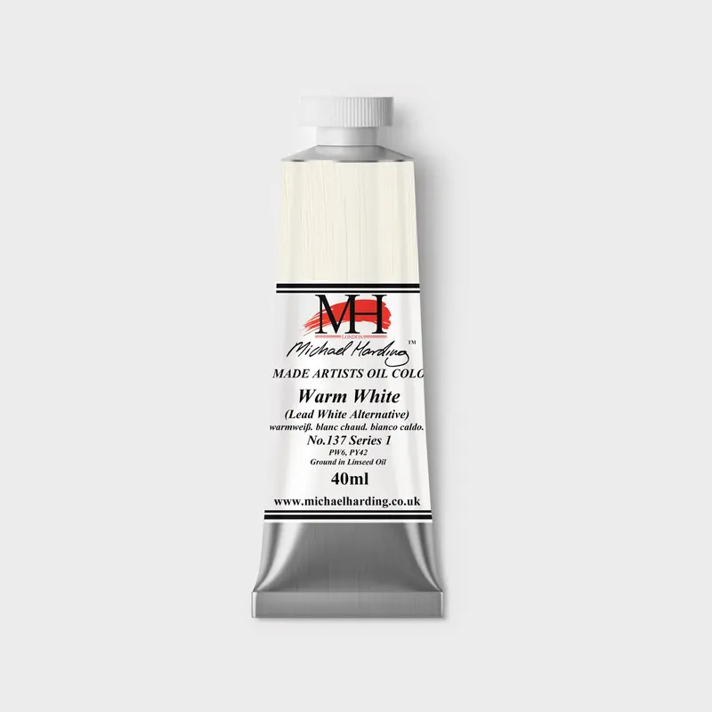 Michael Harding Oil paint 40ml 137 Warm White (Lead White Alternative) S1