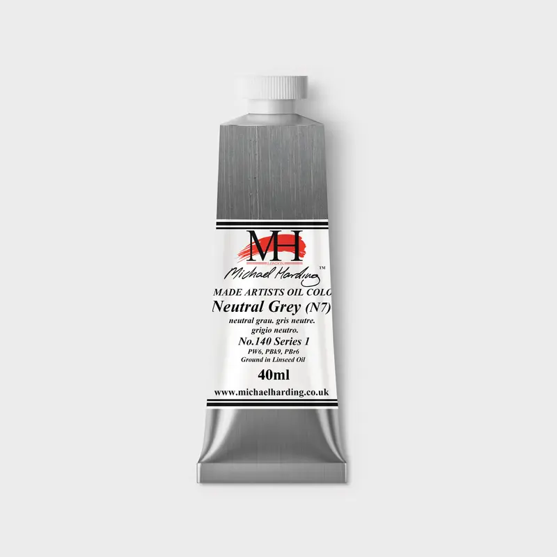 Michael Harding Oil paint 40ml 140 Neutral Grey N7 S1