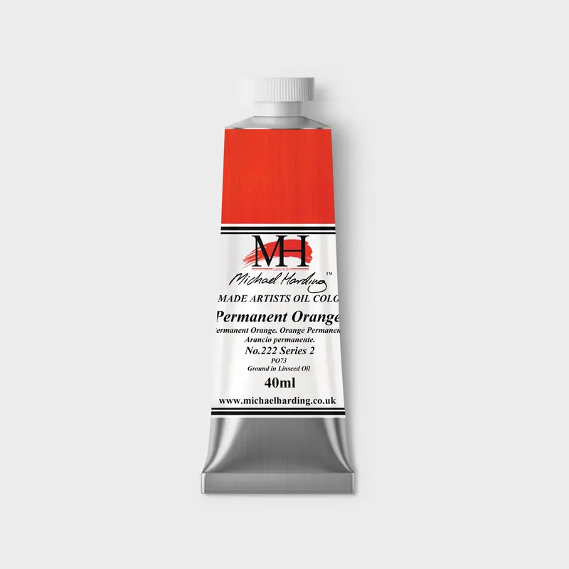 Michael Harding Oil paint 40ml 222 Permanent Orange S2