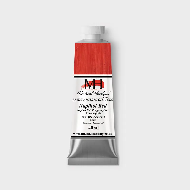 Michael Harding Oil paint 40ml 301 Napthol Red S3