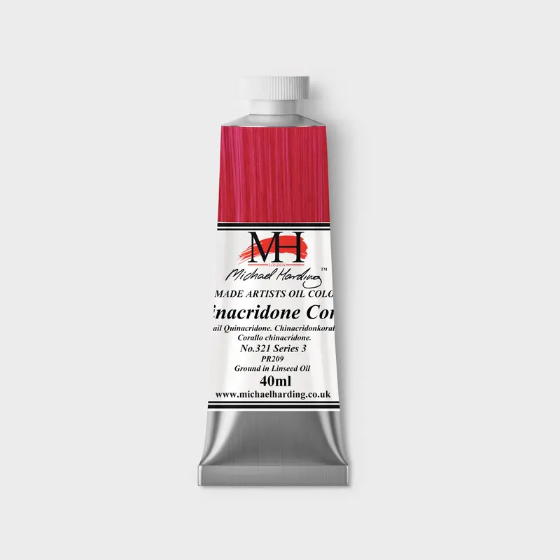 Michael Harding Oil paint 40ml 321 Quinacridone Coral S3