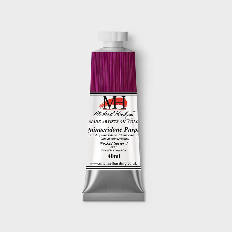 Michael Harding Oil paint 40ml 322 Quinacridone Purple S3