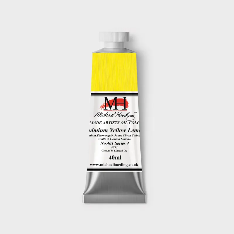 Michael Harding Oil paint 40ml 401 Cadmium Yellow Lemon S4