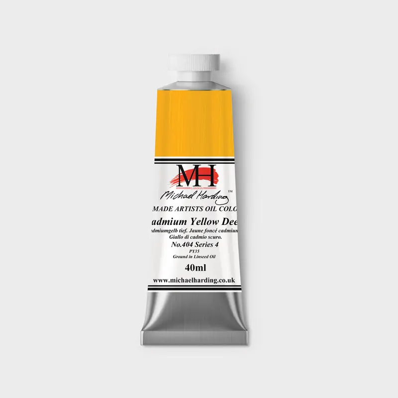 Michael Harding Oil paint 40ml 404 Cadmium Yellow Deep S4