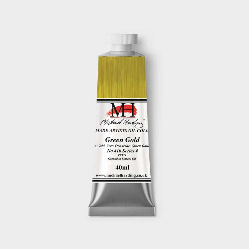 Michael Harding Oil paint 40ml 410 Green Gold S4