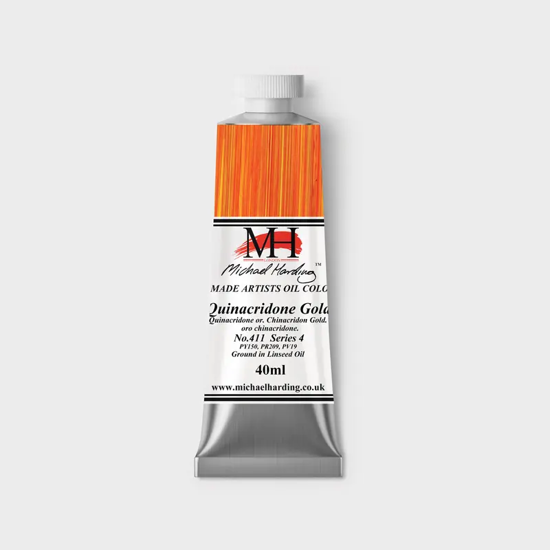 Michael Harding Oil paint 40ml 411 Quinacridone Gold S4