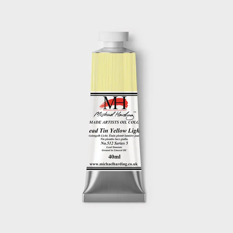 Michael Harding Oil paint 40ml 512 Lead Tin Yellow Light (T) S5
