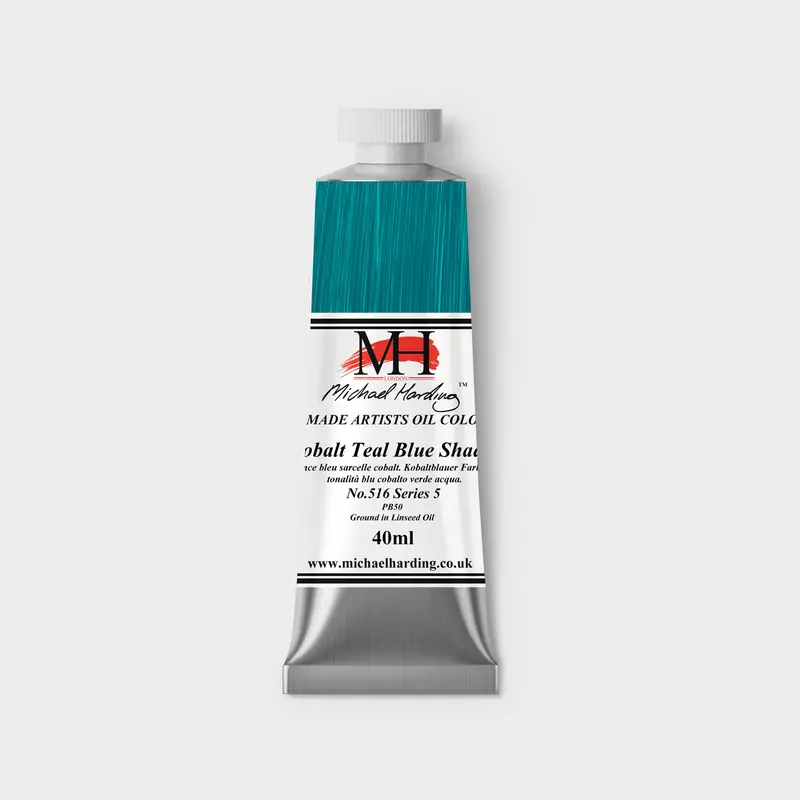 Michael Harding Oil paint 40ml 516 Cobalt Teal Blue Shade S5