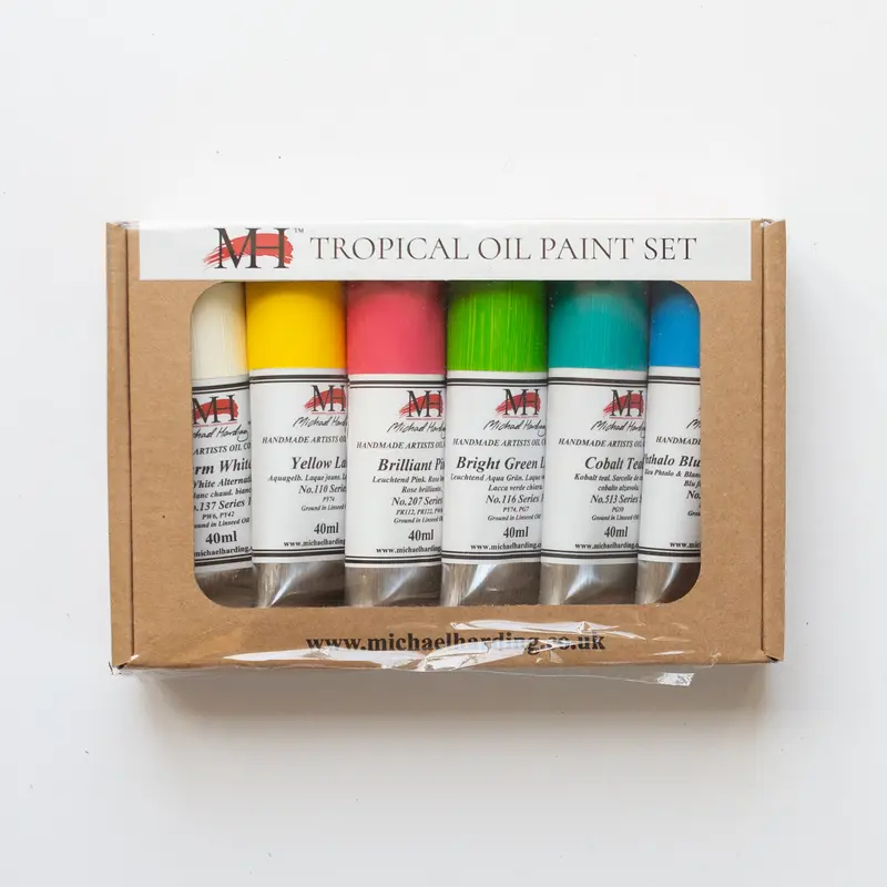 Michael Harding Oil paint 40ml Set 6 Bermuda/Tropical