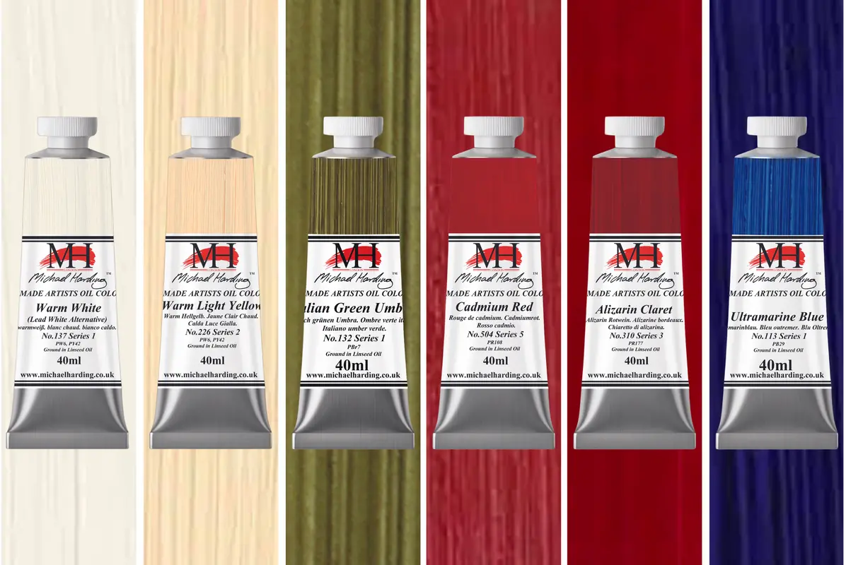 Michael Harding Oil paint 40ml Set 6 Modern Master Set (Lead Free)