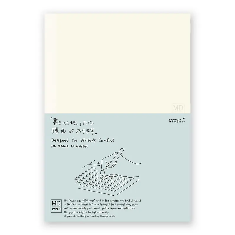Midori MD paper notebook A5 geruit