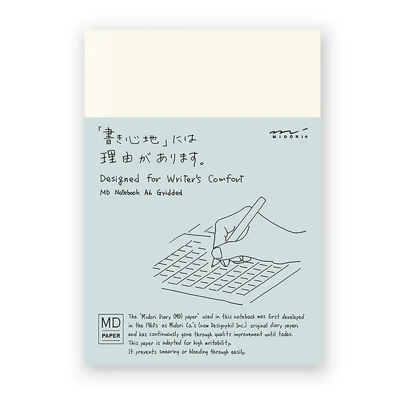 Midori MD paper notebook A6 geruit