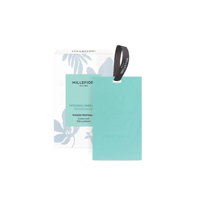 Millefiori Milano Scented Cards 3-pack Patchouli Smeraldo