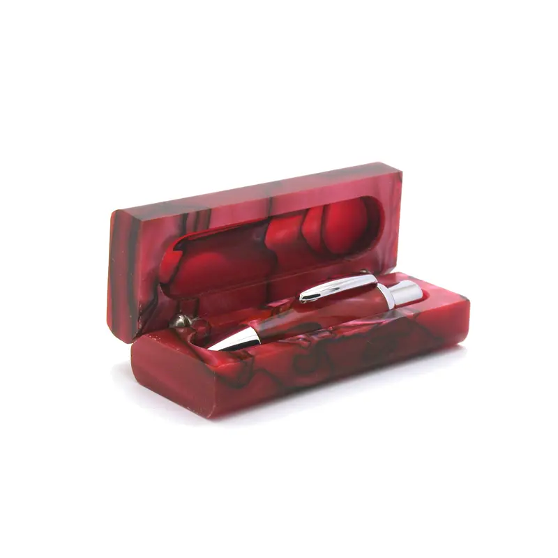 Mini Balpen in doosje rood