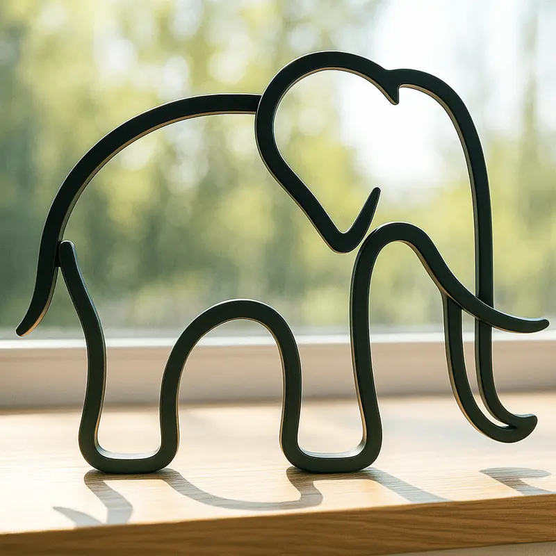 Minimalistisch Olifant Beeldje