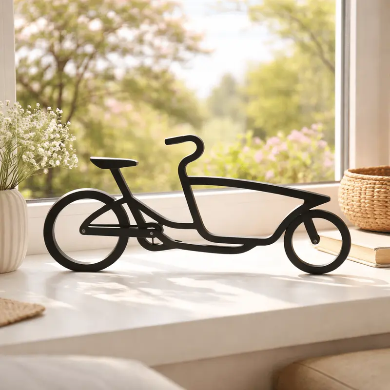 Minimalistische bakfietsdecoratie