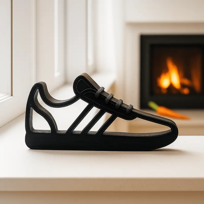 Minimalistische Sneaker – Moderne decoratie in Adidas-style silhouet