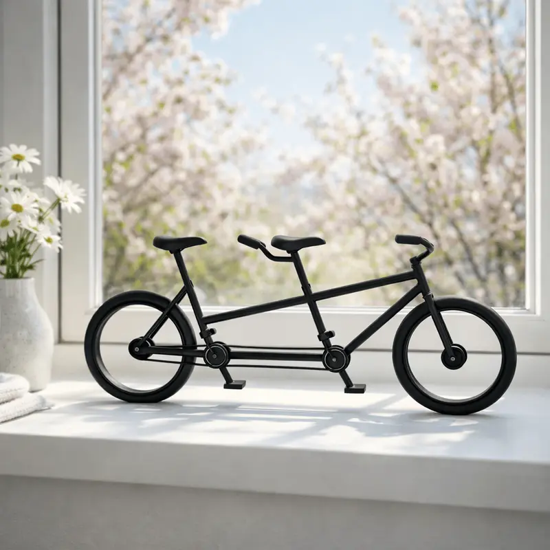 Minimalistische Tandem Decoratie