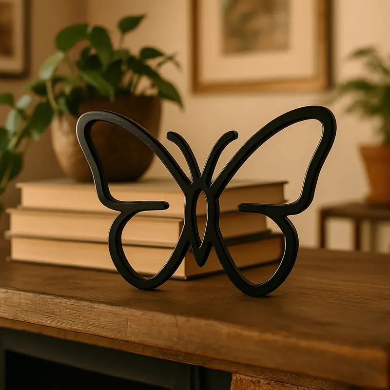 Minimalistische vlinder decoratie