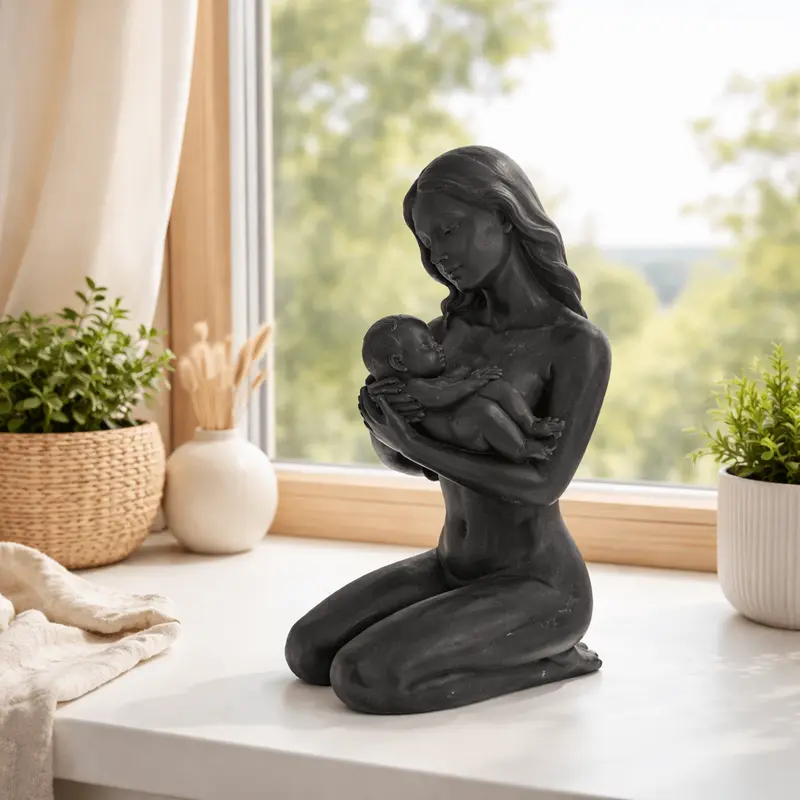 Moeder & Baby Beeldje – Moderne Decoratie vol Liefde
