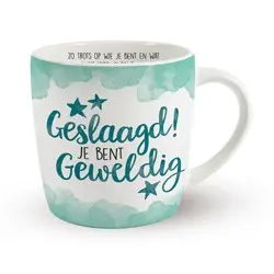 Mok enjoy - Geslaagd, je bent geweldig