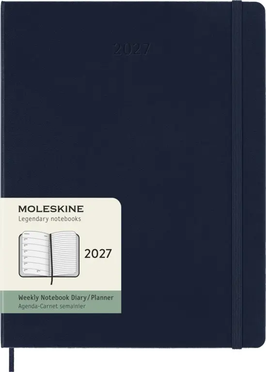 Moleskine 2027 Diary Hardcover X-Large week + notes