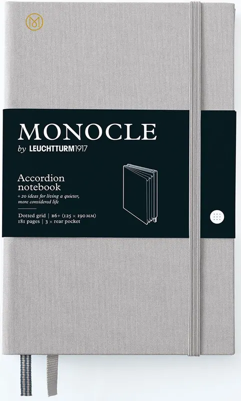Monocle B6+ hardcover notebook accordion by Leuchtturm
