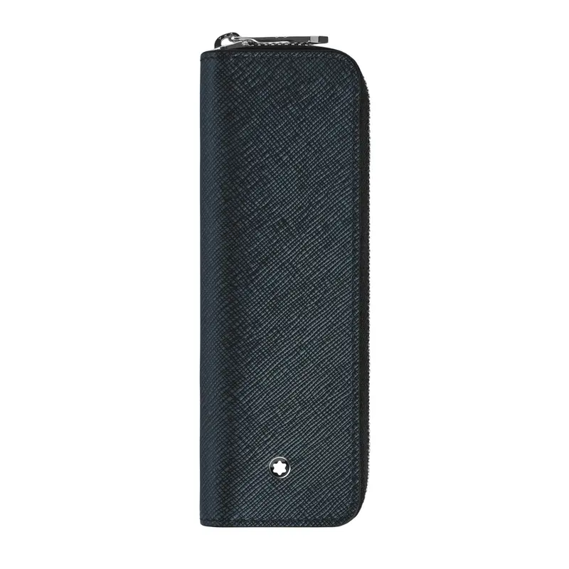 Montblanc 1-delig Sartorial etui met rits tweed blue