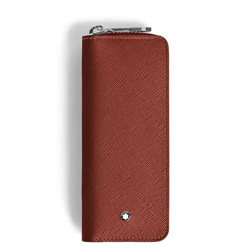 Montblanc 2-delig Sartorial etui met rits red oak