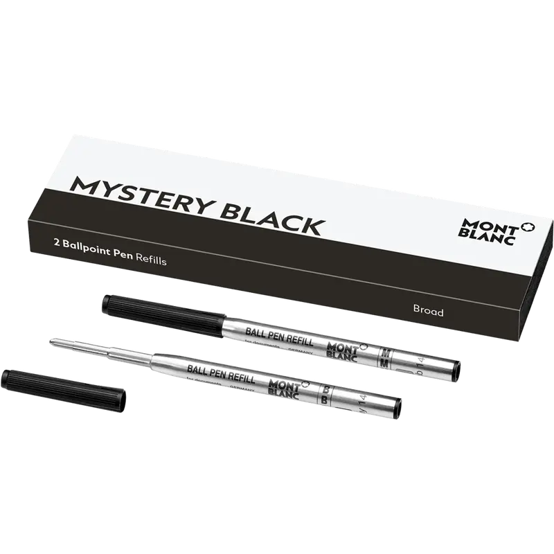 Montblanc Ballpoint Refill Mystery Black 2 pieces