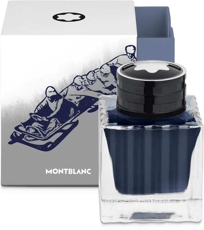 Montblanc ink bottle Olympic Heritage Chamonix Blue 50ml