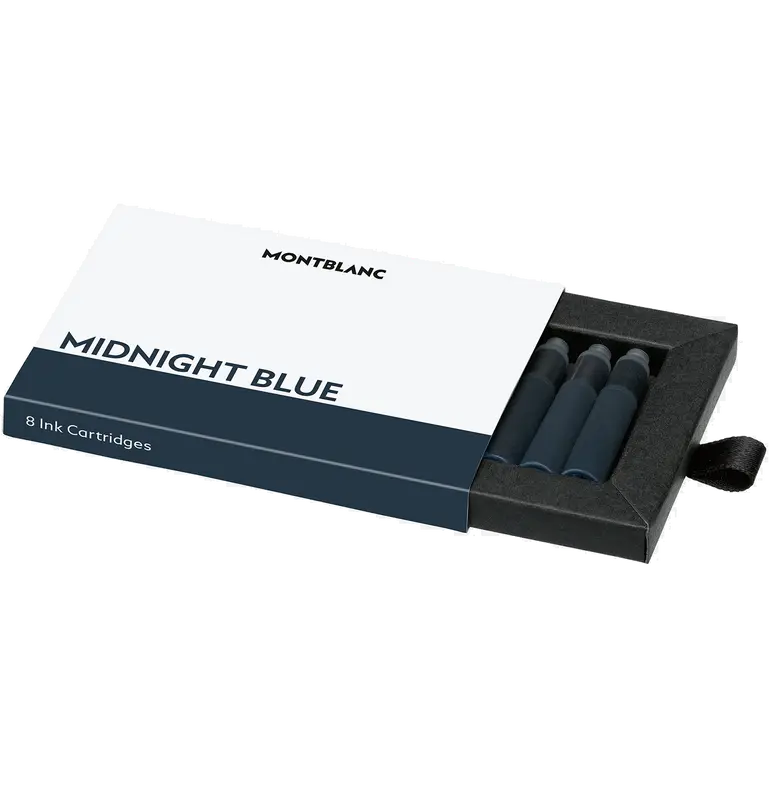 Montblanc ink cartridges Midnight Blue  8 pieces per pack