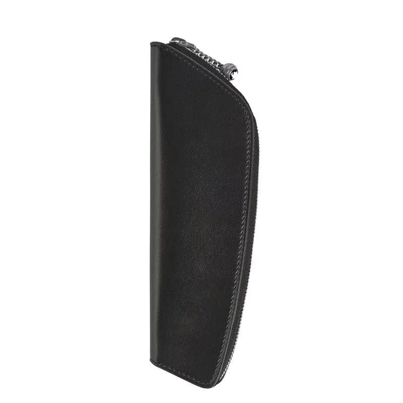 Montblanc Meisterstück etui 1-delig zwart met rits schuin afgewerkt