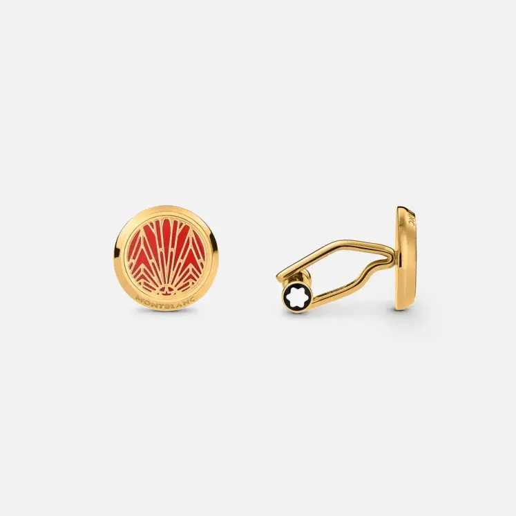 Montblanc Meisterstück manchetknopen 'The Origin' Coral