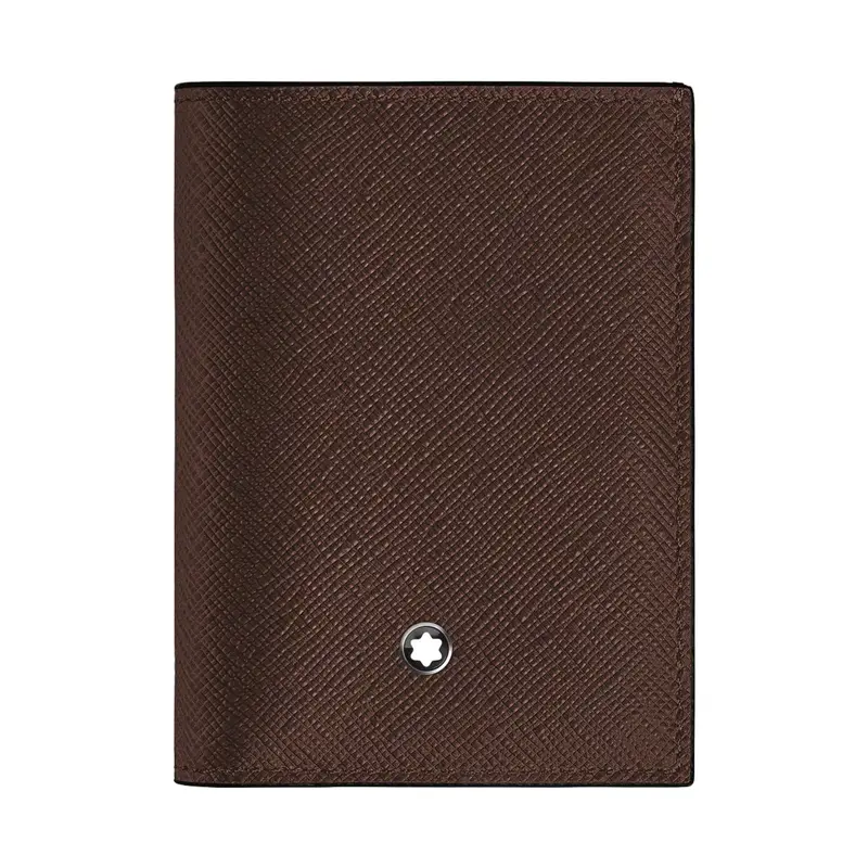 Montblanc Mini Wallet 4cc in Sartorial Leather Ebony