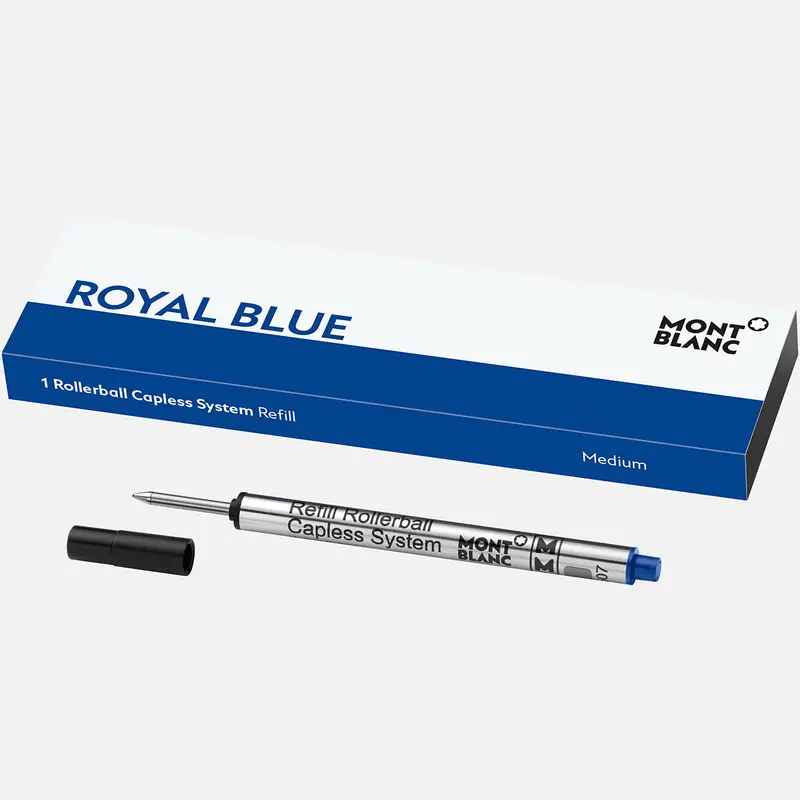 Montblanc Rollerball Capless System Refill Royal Blue MEDIUM 1piece