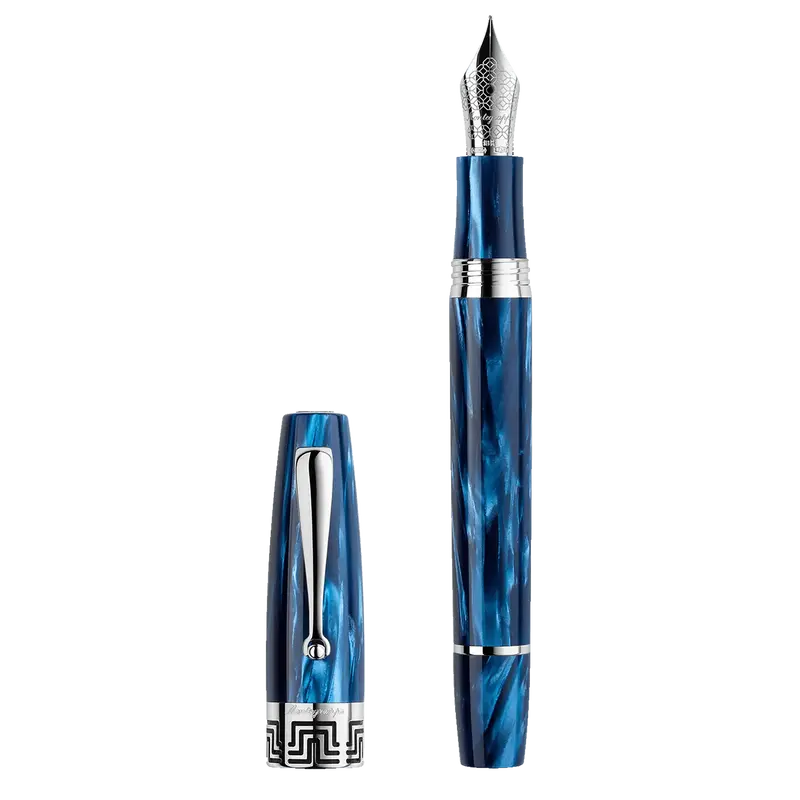 Montegrappa Extra 1930 fountain pen mediterranean blue celluloid