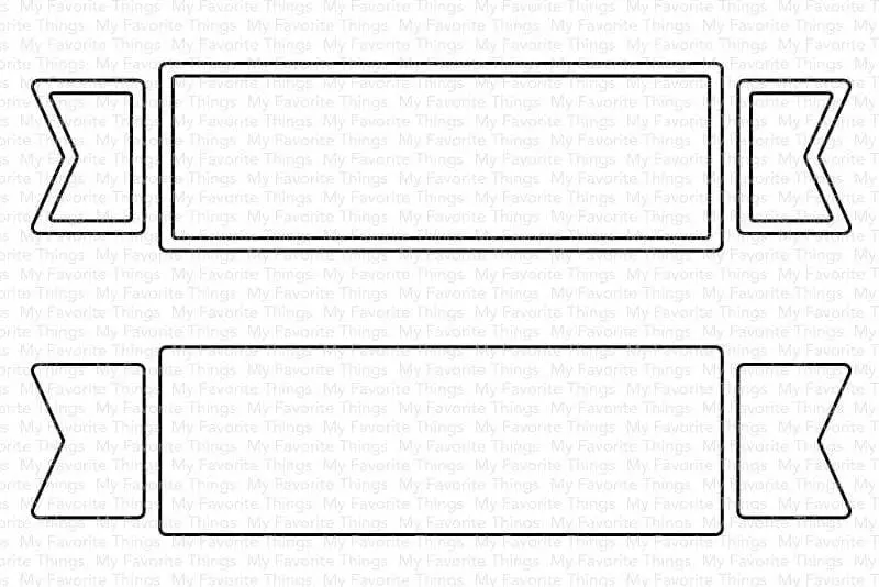 My Favorite Things - Boxed-in Banners Die-Namics