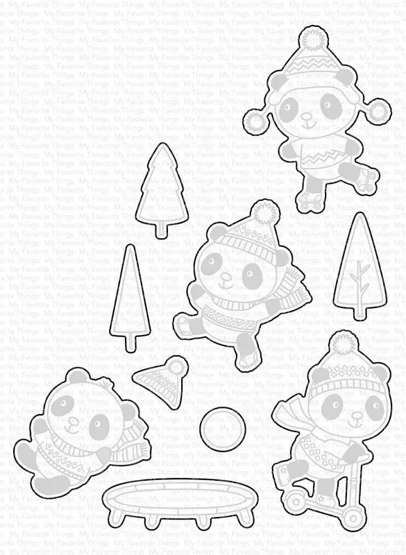 My Favorite Things - Pandas At Play Die-Namics