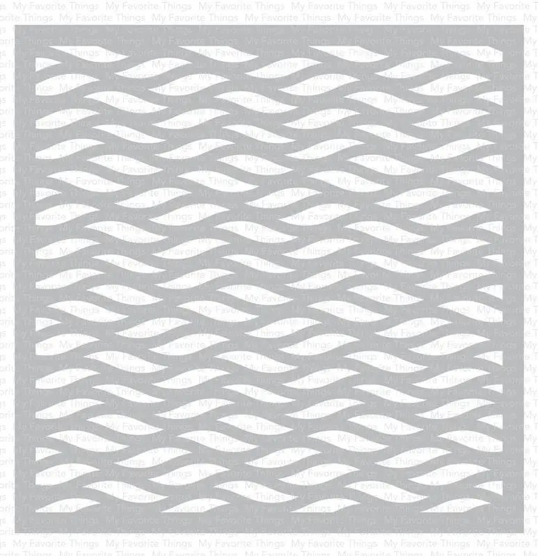 My Favorite Things - Wavy Lines Stencil