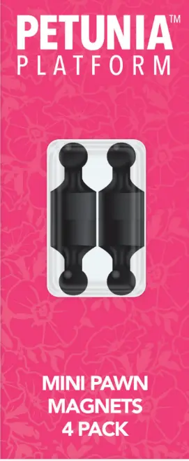 My Sweet Petunia - Mini Pawn Magnets (4pcs)